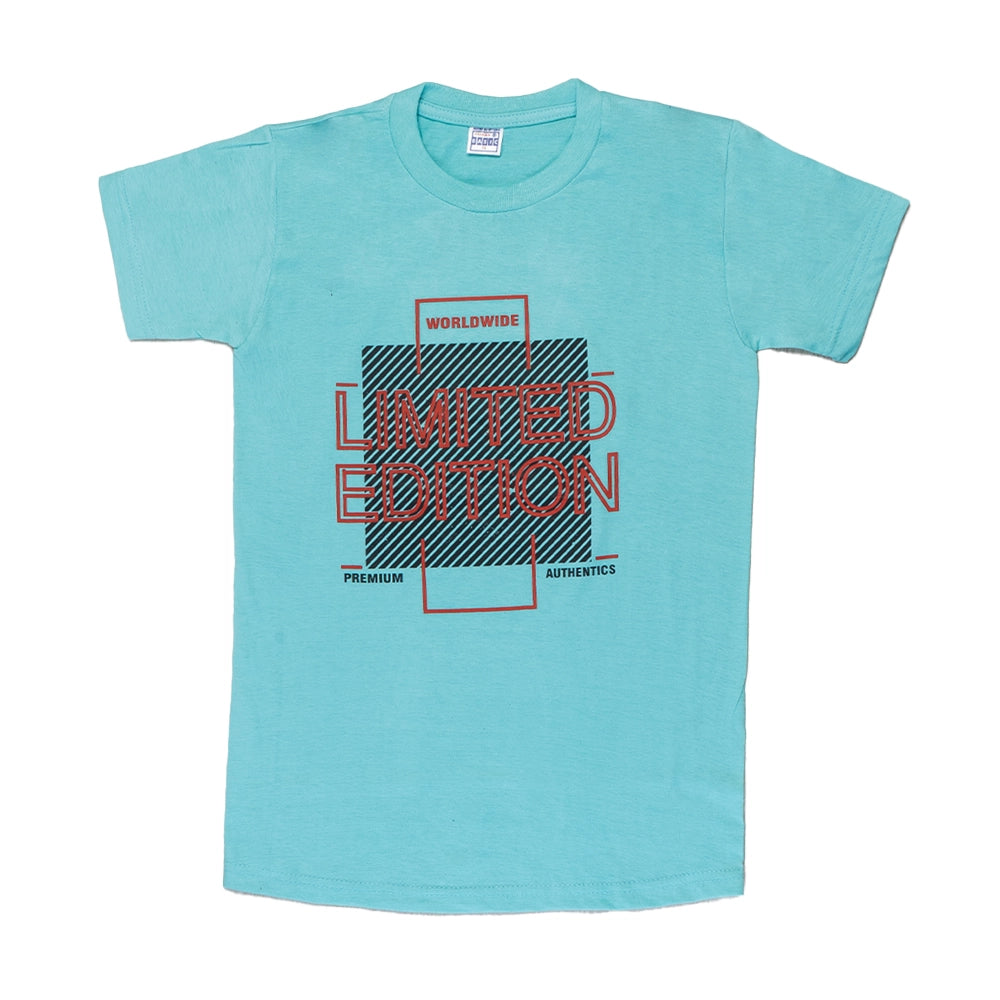 Powermerc Cotton Tees for Kids-Teal